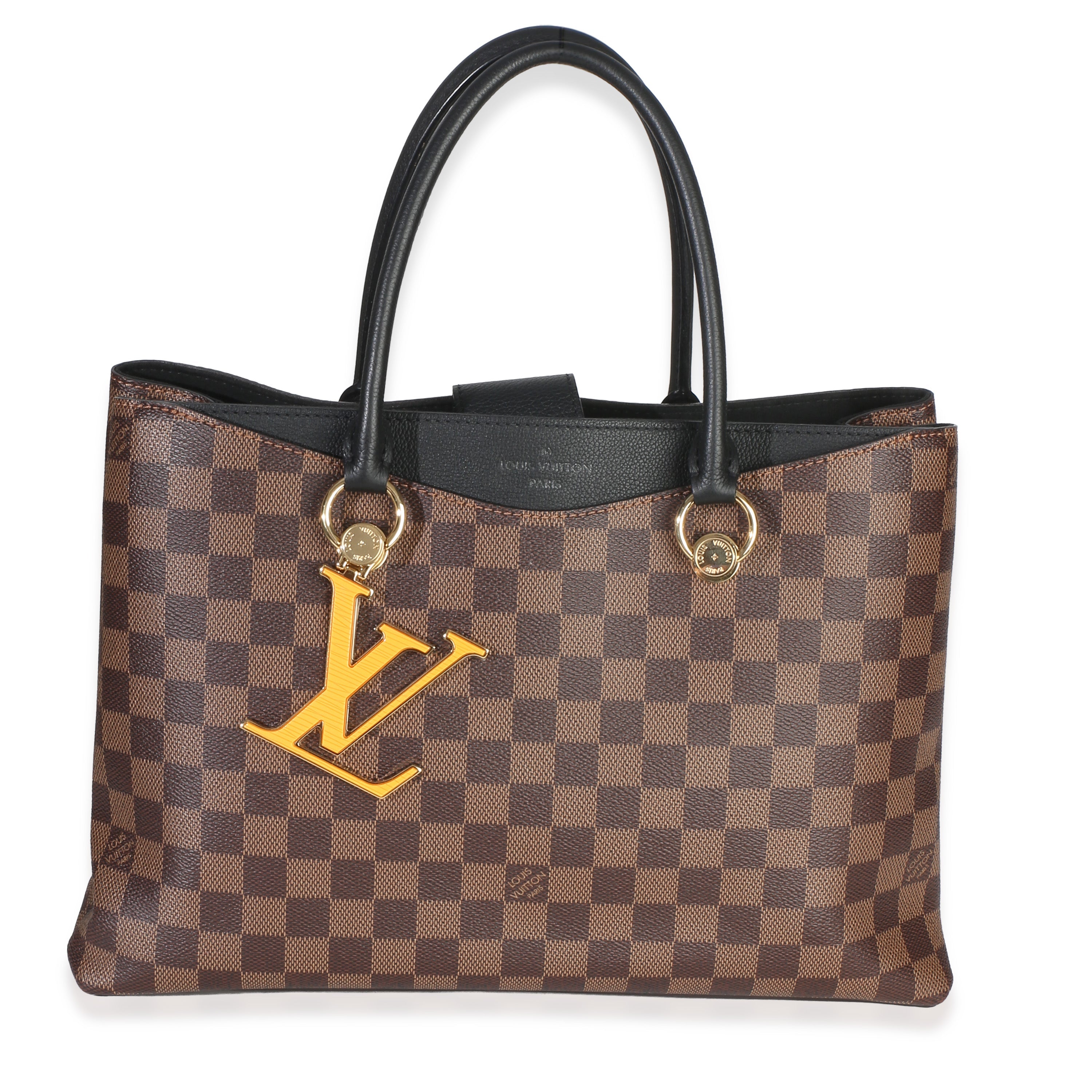 Louis Vuitton Black Damier Ebene Canvas LV Riverside Tote
