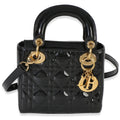 Christian Dior Black Patent Cannage Mini Lady Dior