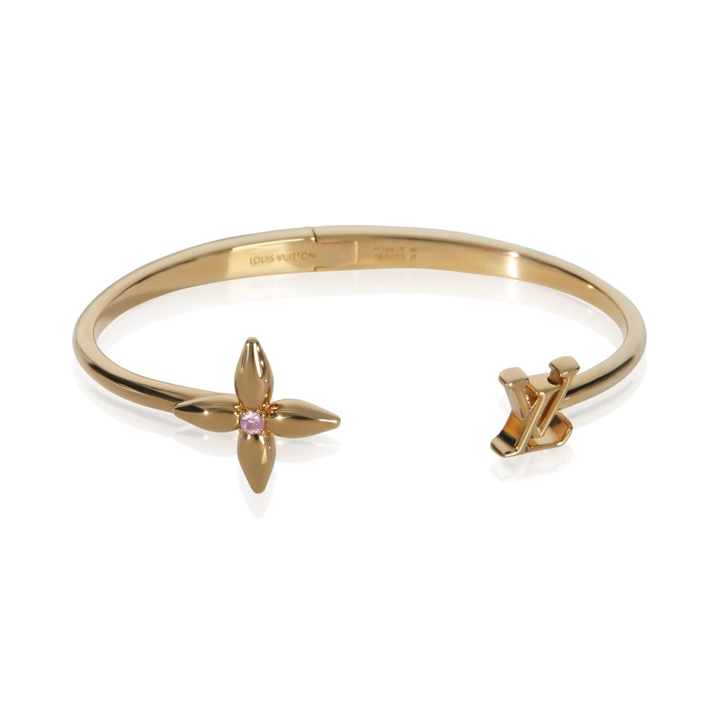 Louis Vuitton Gold-Plated  Louisette Signature Bracelet