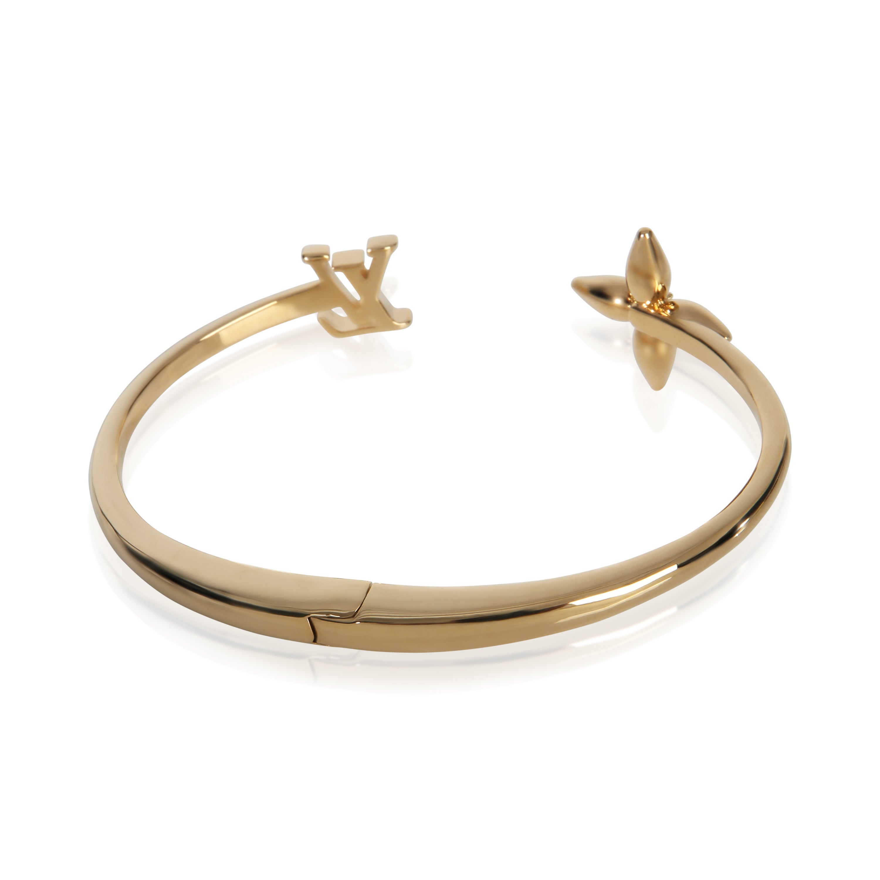 Louis Vuitton Gold-Plated  Louisette Signature Bracelet