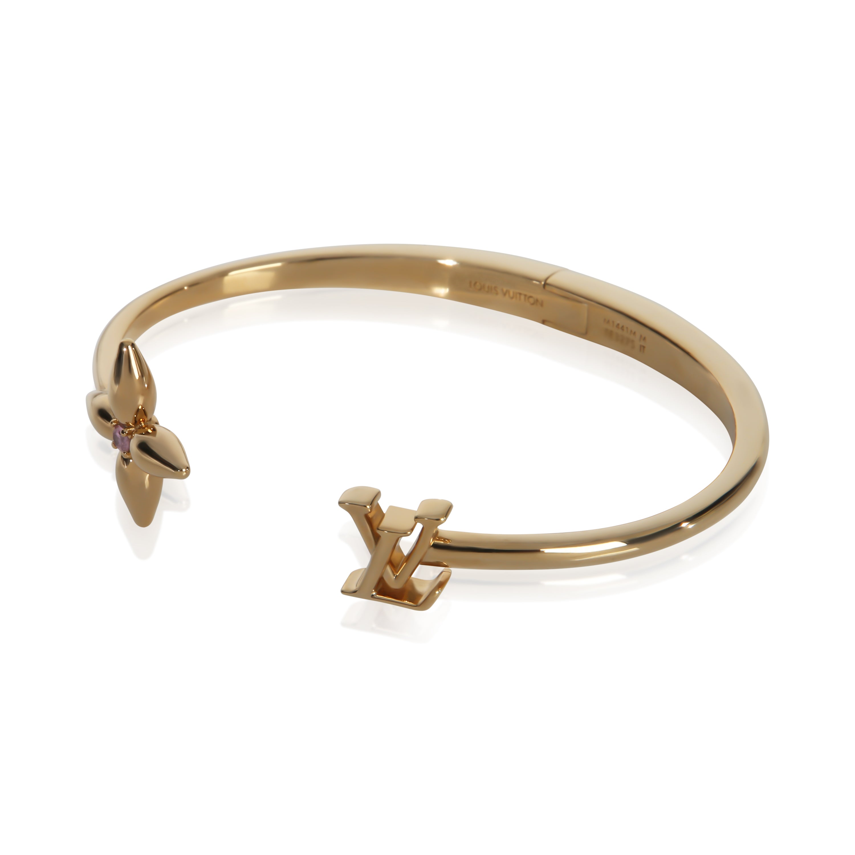 Louis Vuitton Gold-Plated  Louisette Signature Bracelet