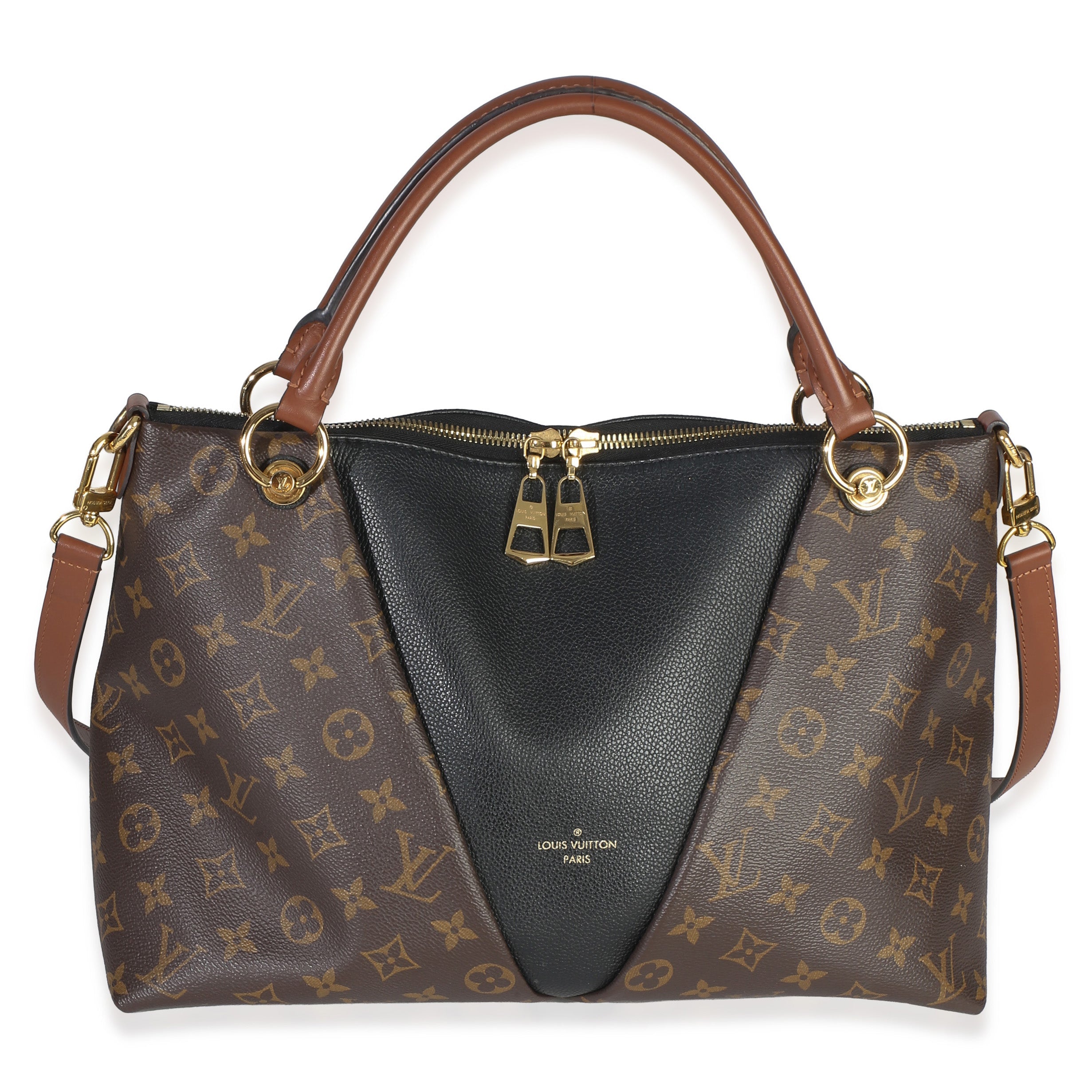 Louis Vuitton Black Monogram Canvas V Tote MM