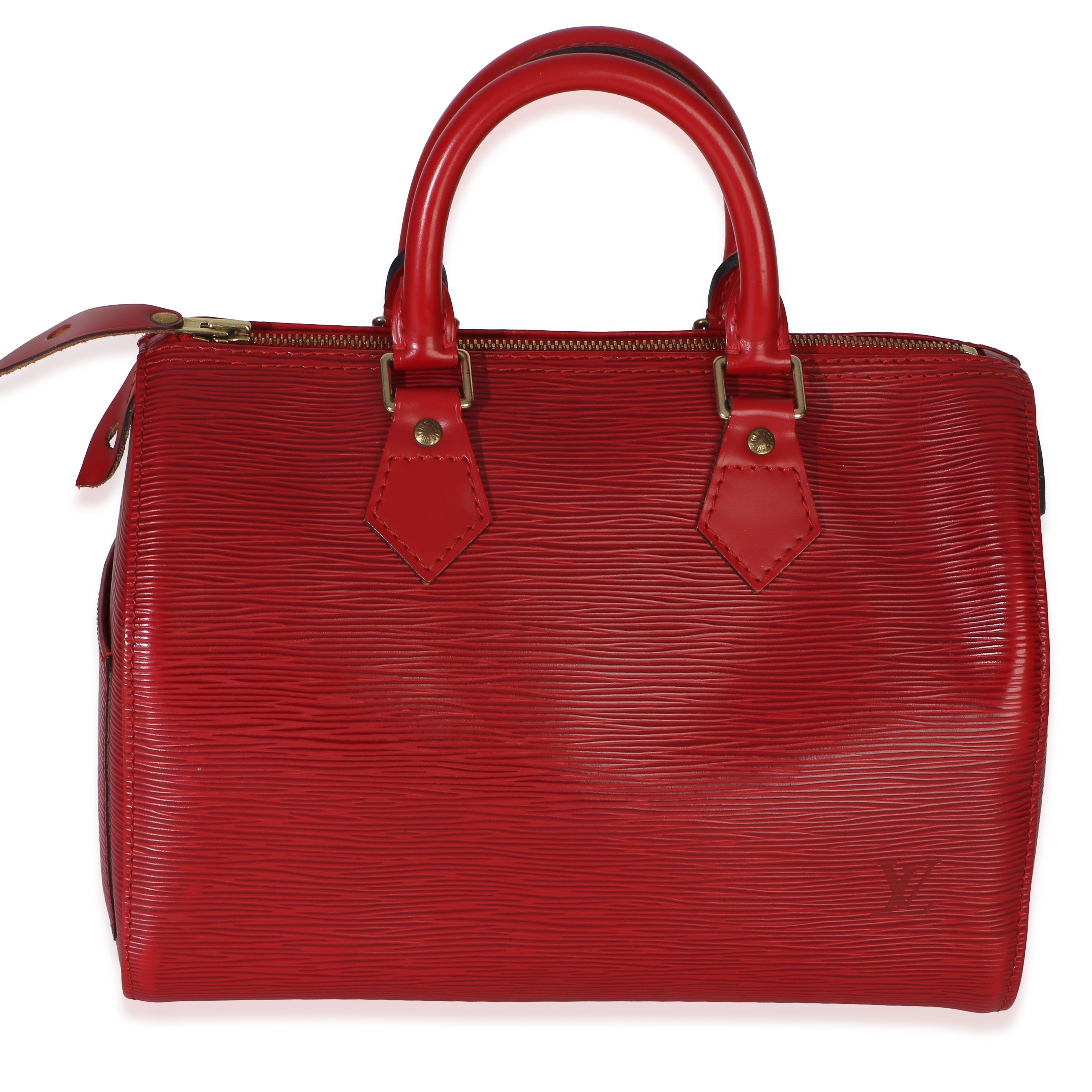 Louis Vuitton Red Epi Speedy 25