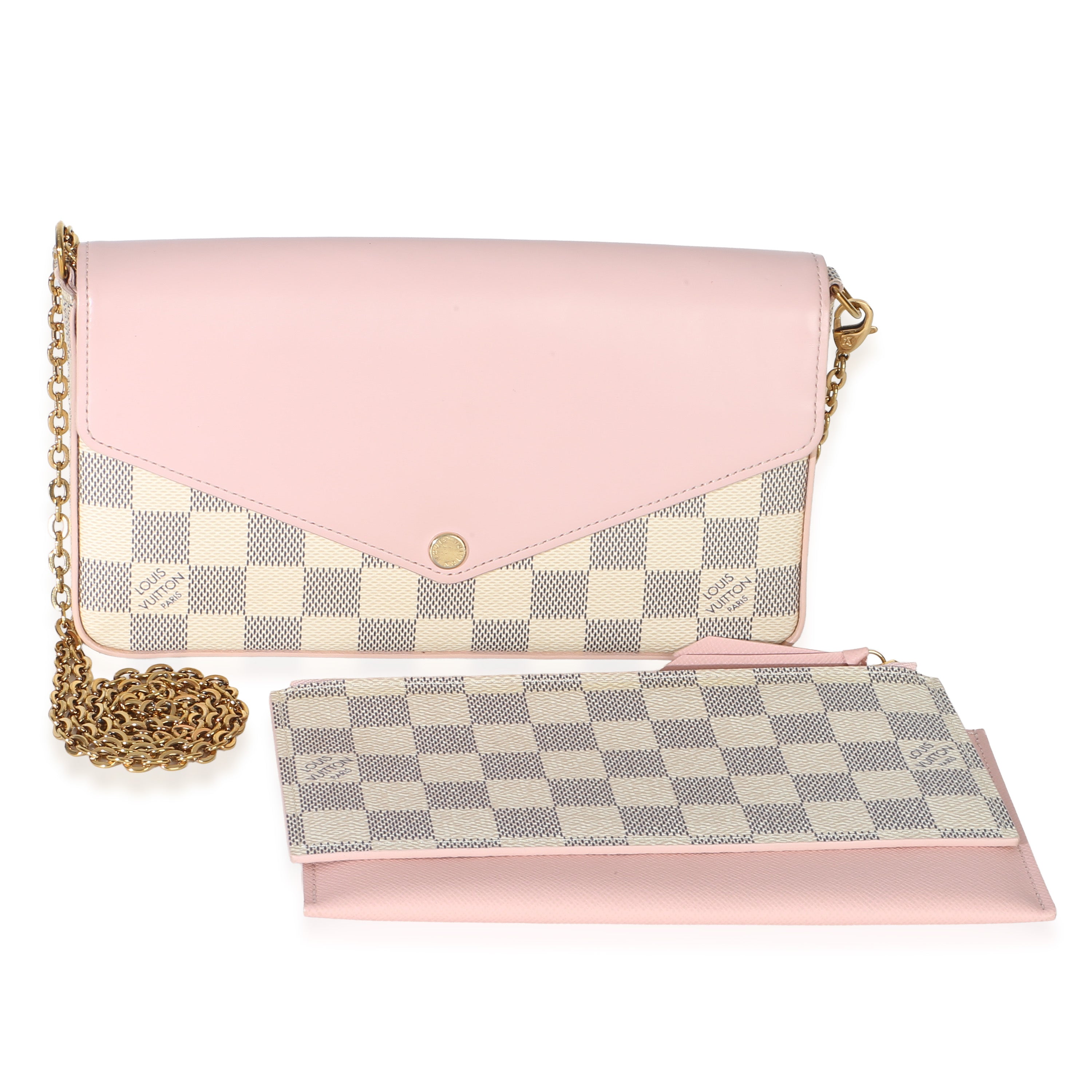 Louis Vuitton Rose Damier Azur Felicie Pochette