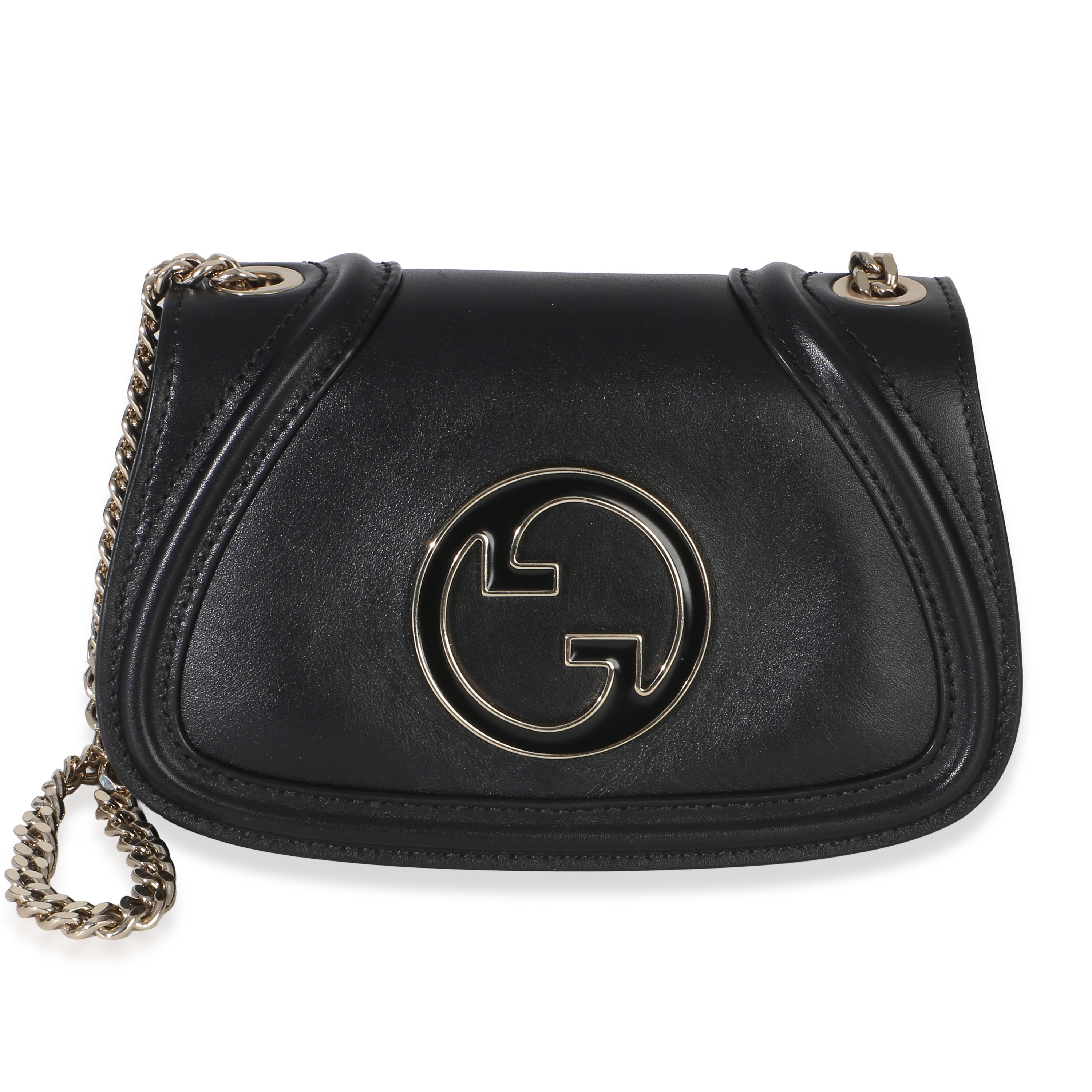 Gucci Black Calfskin Blondie Small Chain Shoulder Bag
