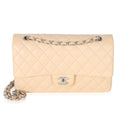 Chanel Beige Quilted Lambskin Classic Double Flap Bag
