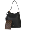Louis Vuitton Black Grained Calfskin Low Key Hobo MM