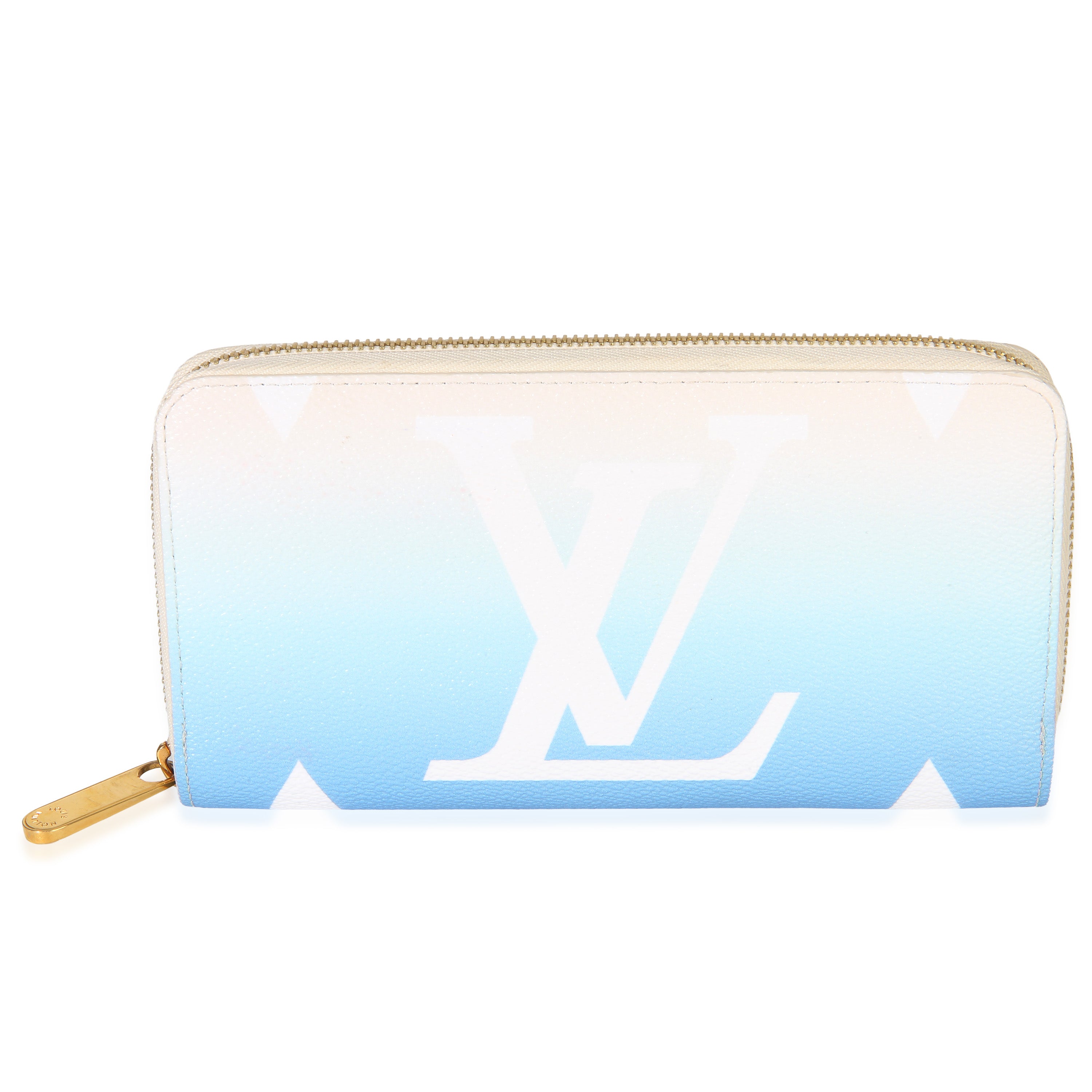 Louis Vuitton Blue Giant Monogram Canvas By The Pool Zippy Wallet