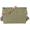 Louis Vuitton Olive Monogram Embossed Lambskin Coussin MM