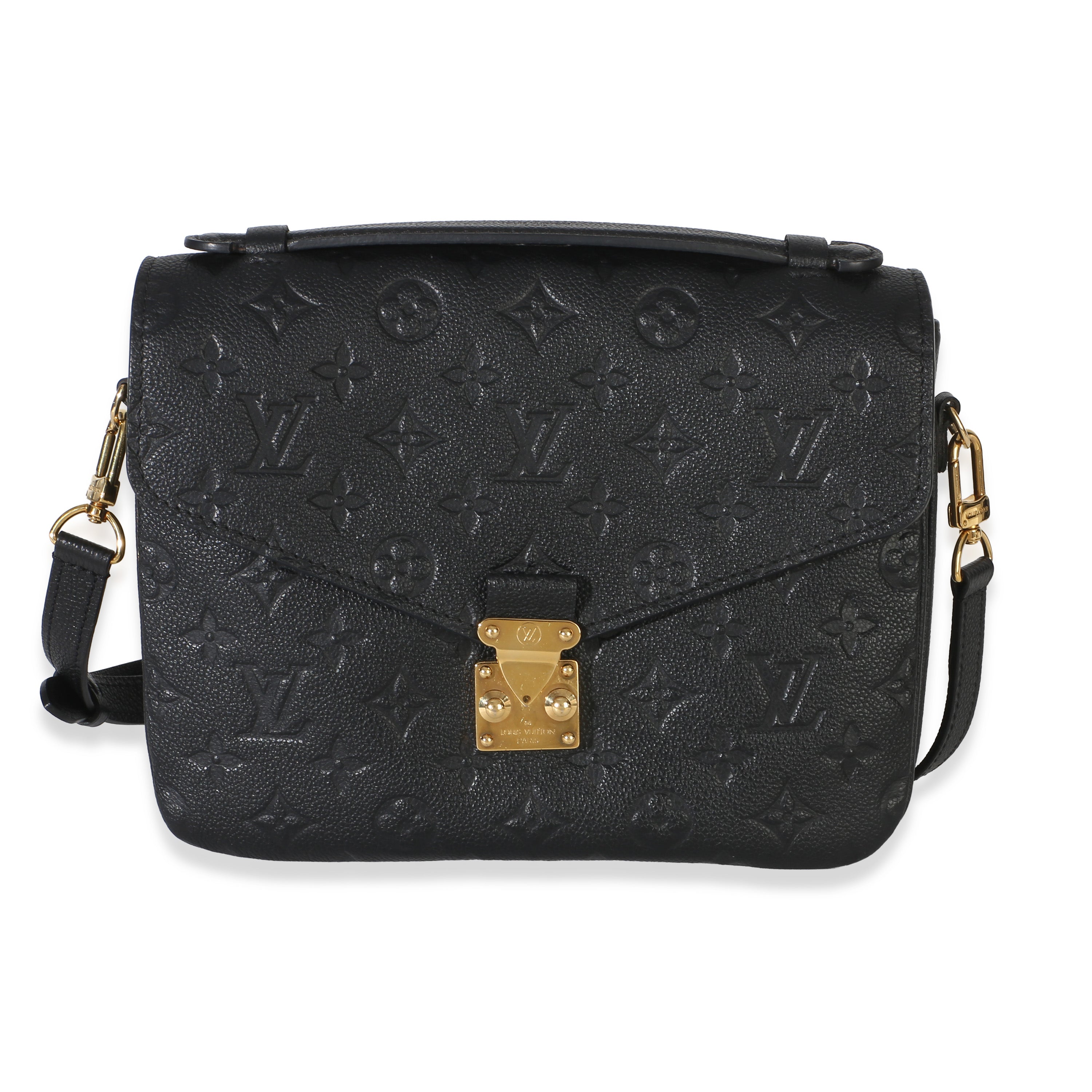 Louis Vuitton Black Monogram Empreinte Pochette Metis