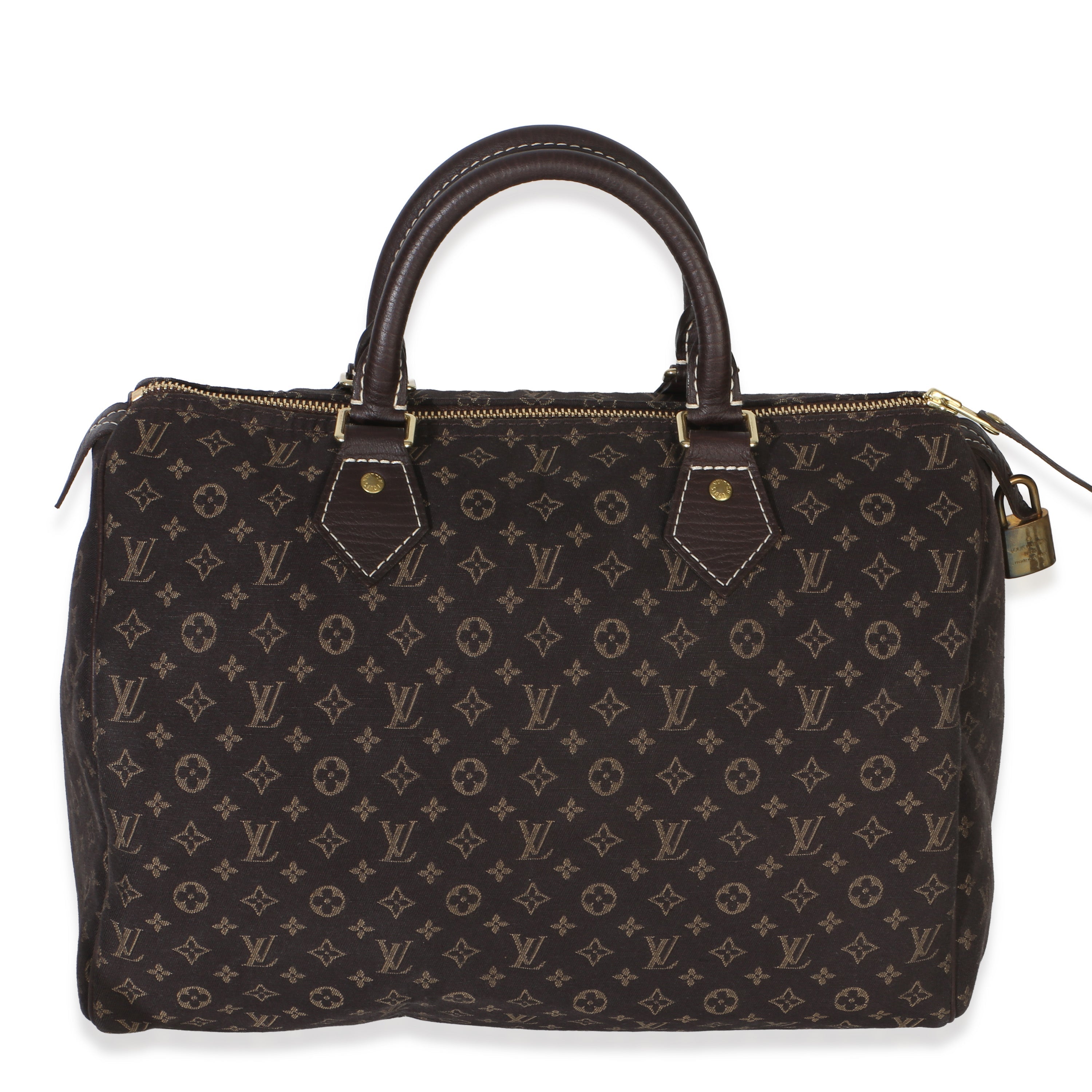 Louis Vuitton Brown Monogram Canvas Mini Lin Speedy 30