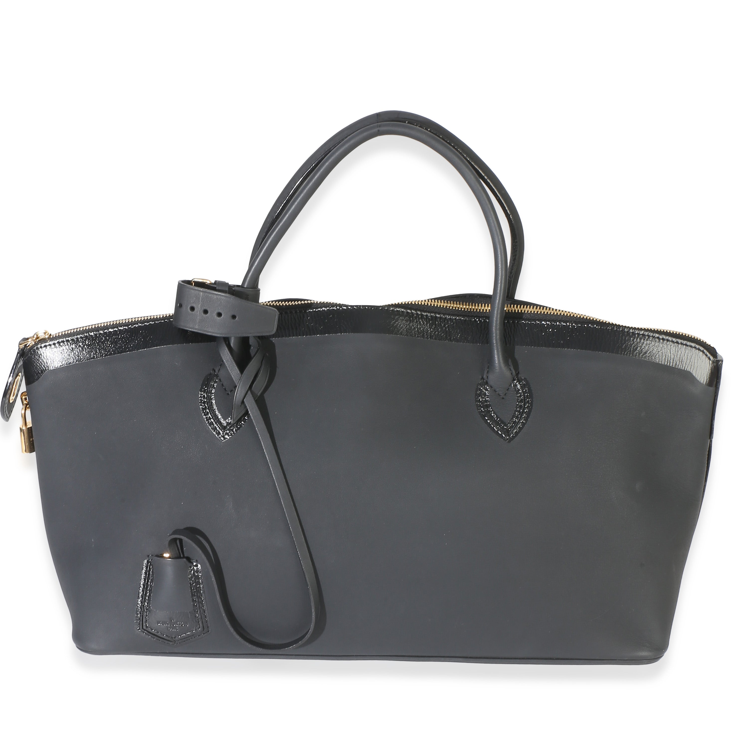 Louis Vuitton Black Calfskin Obsession Lockit East-West Bag