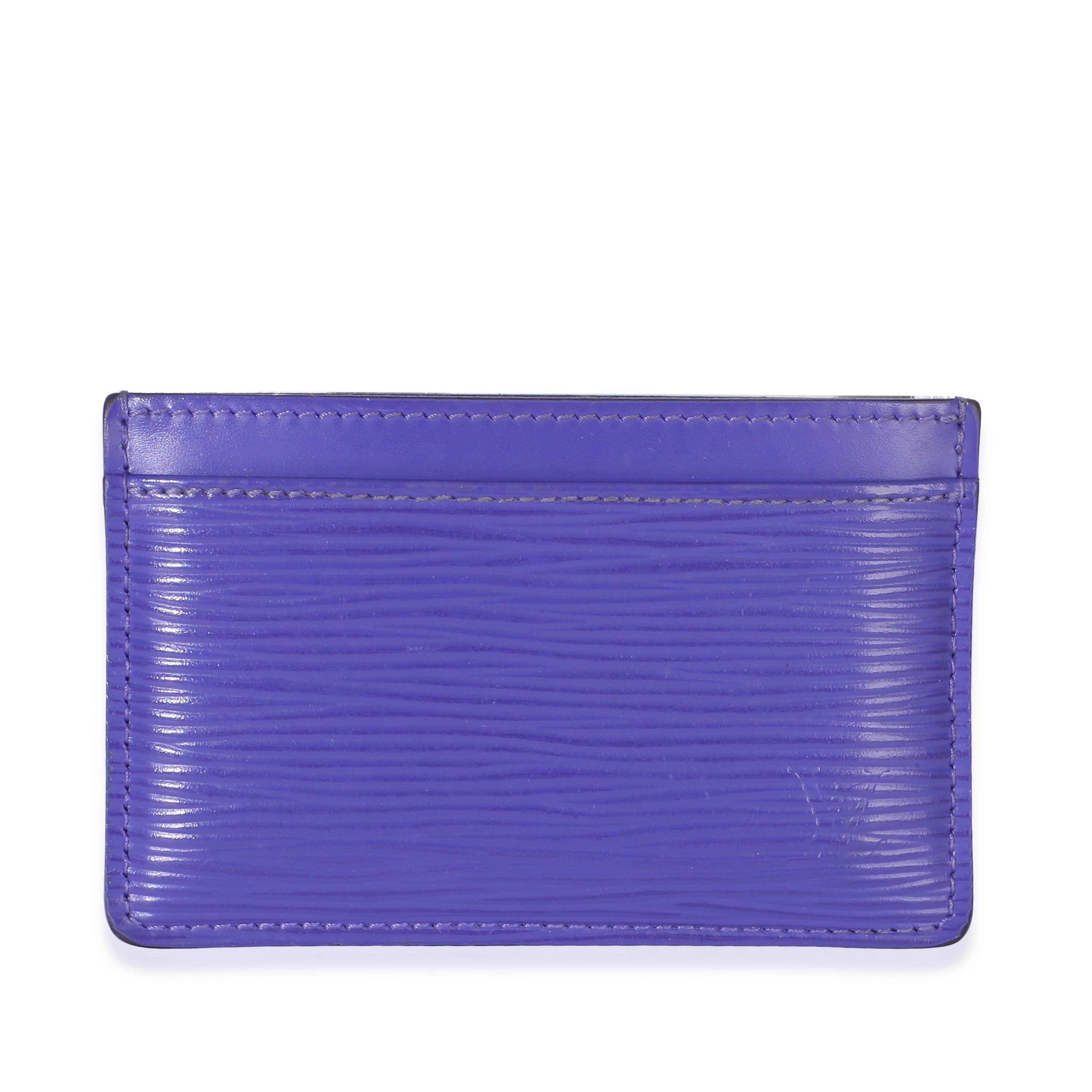 Louis Vuitton Purple Epi Card Holder