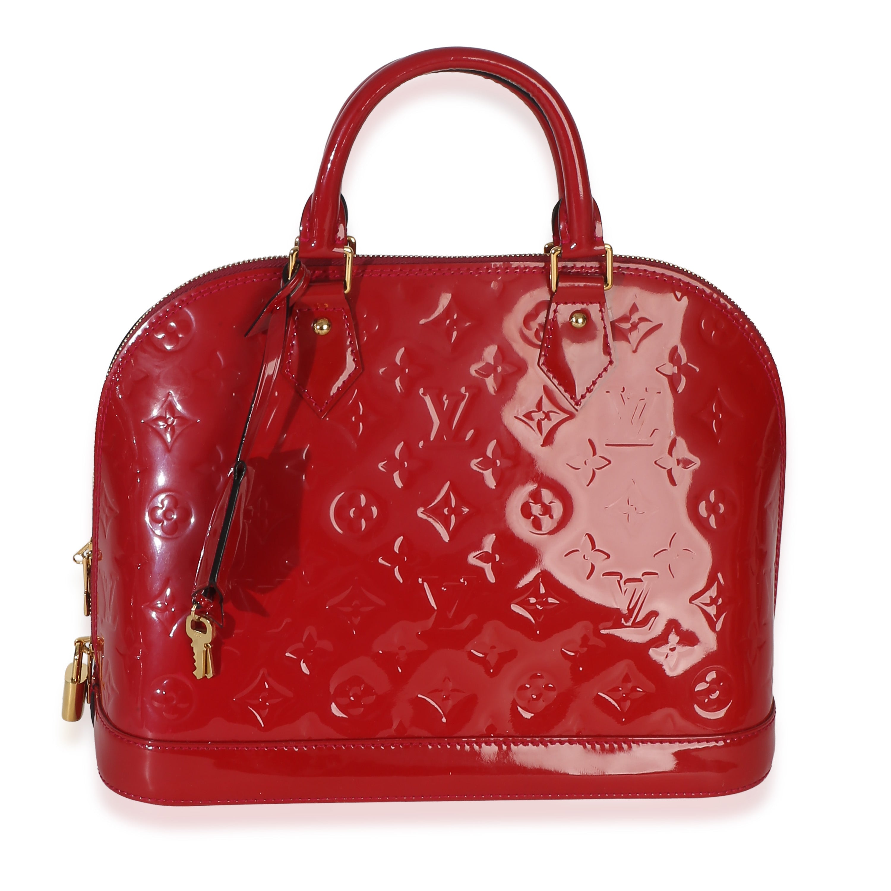 Louis Vuitton Red Monogram Vernis Alma PM