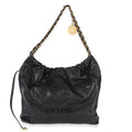 Chanel So Black Quilted Caviar Small Chanel 22 Hobo