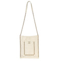 Chanel White Quilted Calfskin Small Chain Flat Tote