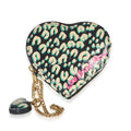 Louis Vuitton Bleu Infini Leopard Vernis Heart Coin Purse