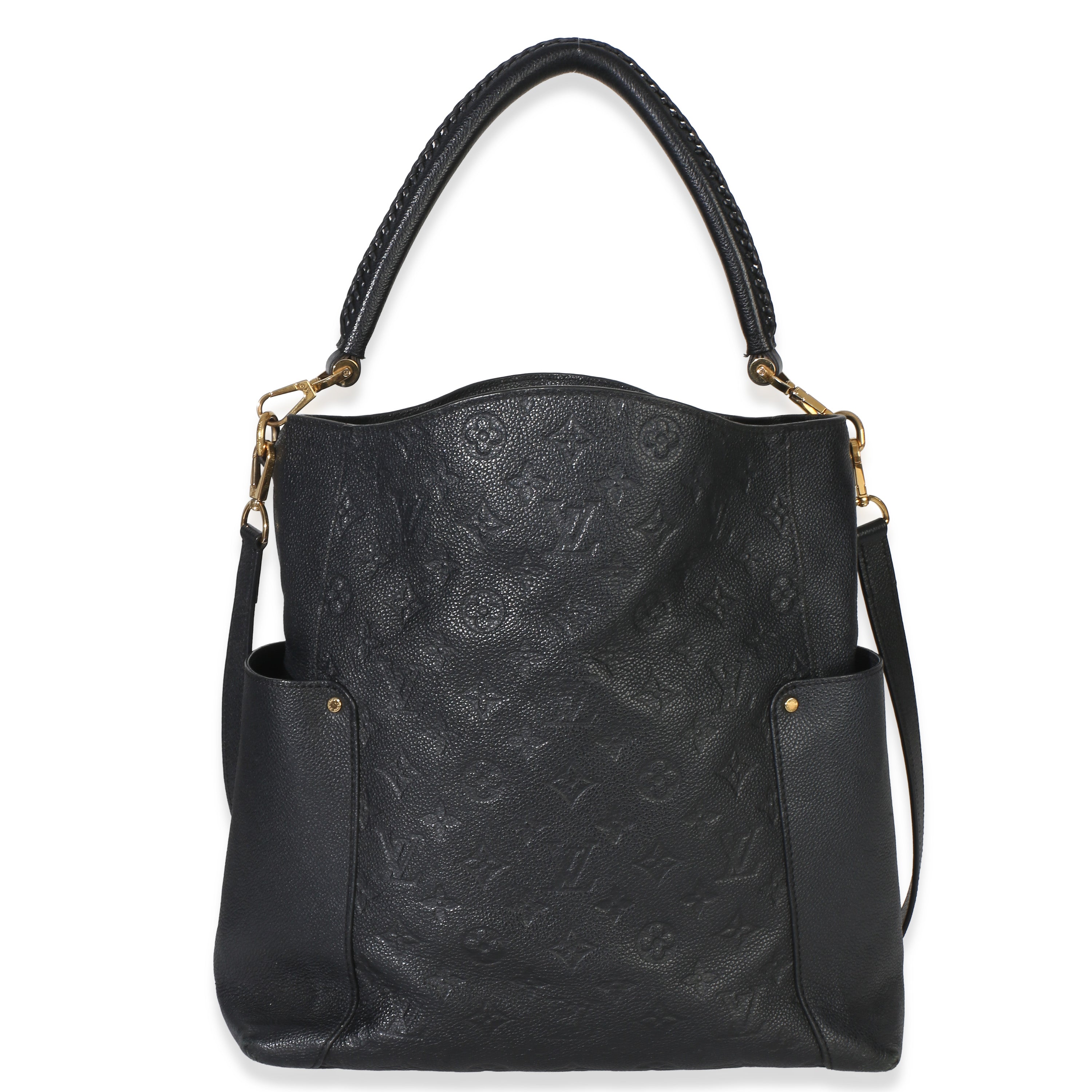 Louis Vuitton Black Monogram Empreinte Mélie Hobo