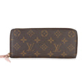 Louis Vuitton Rose Ballerine Monogram Canvas Clemence Wallet