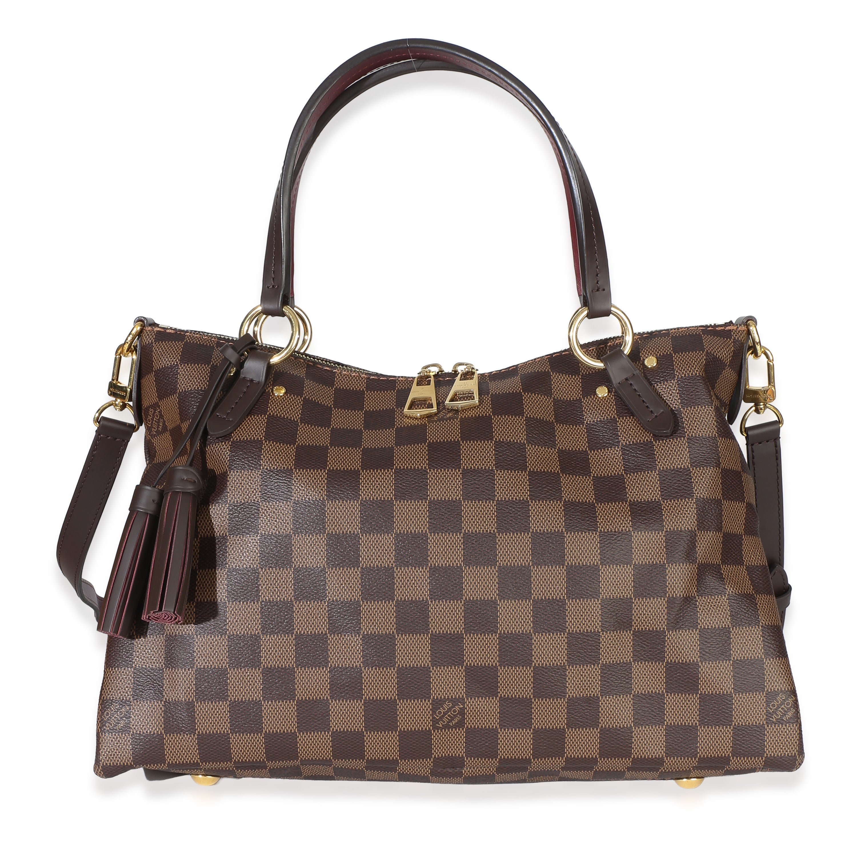 Louis Vuitton Burgundy Damier Ebene Canvas Lymington Bag