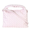 Pink Nappa Intrecciato Mini Hop Hobo