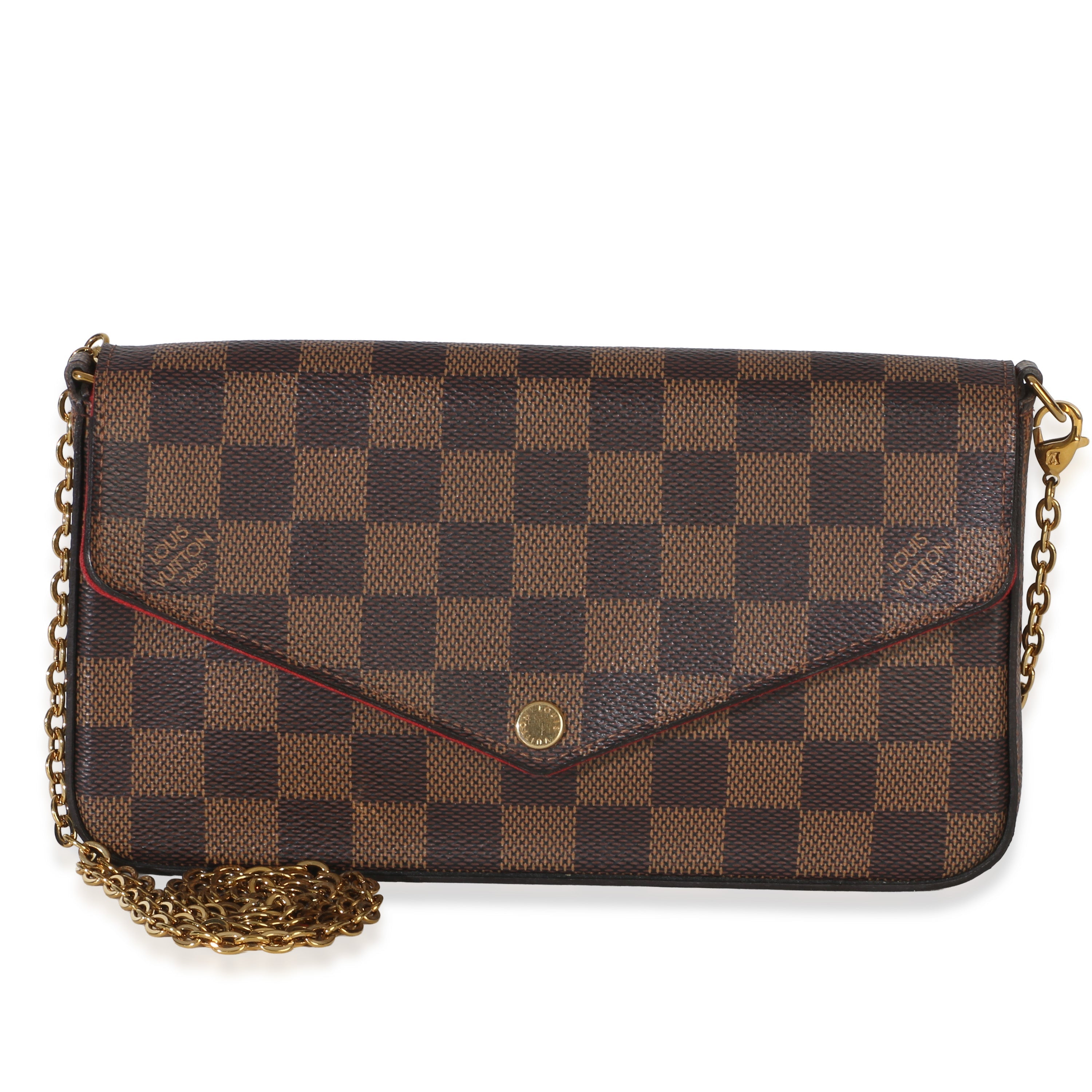 Louis Vuitton Cerise Damier Ebene Canvas Felicie Pochette