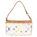 Louis Vuitton White Monogram Multicolore Canvas Pochette Accessoires