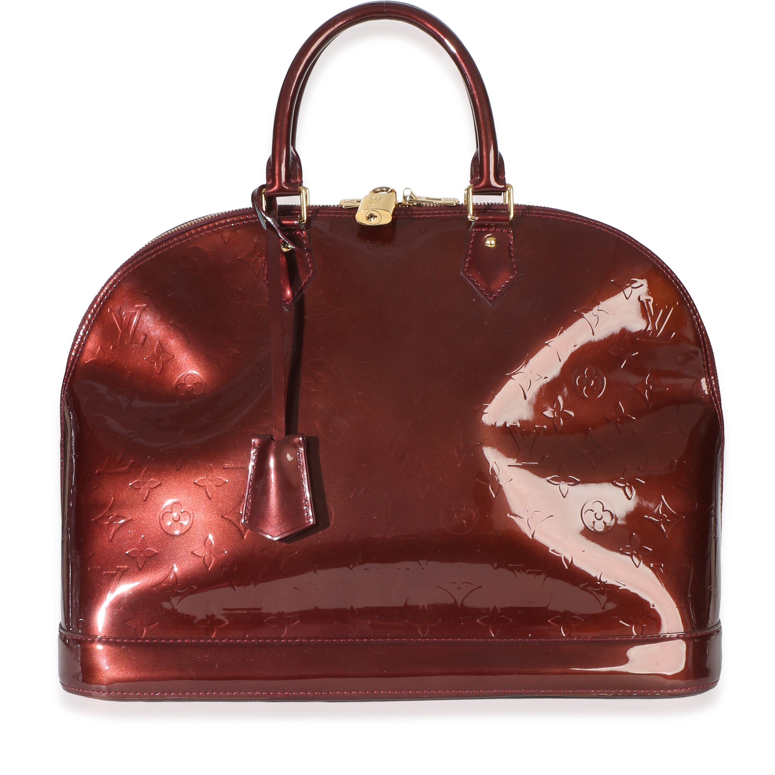 Louis Vuitton Burgundy Monogram Vernis Alma GM