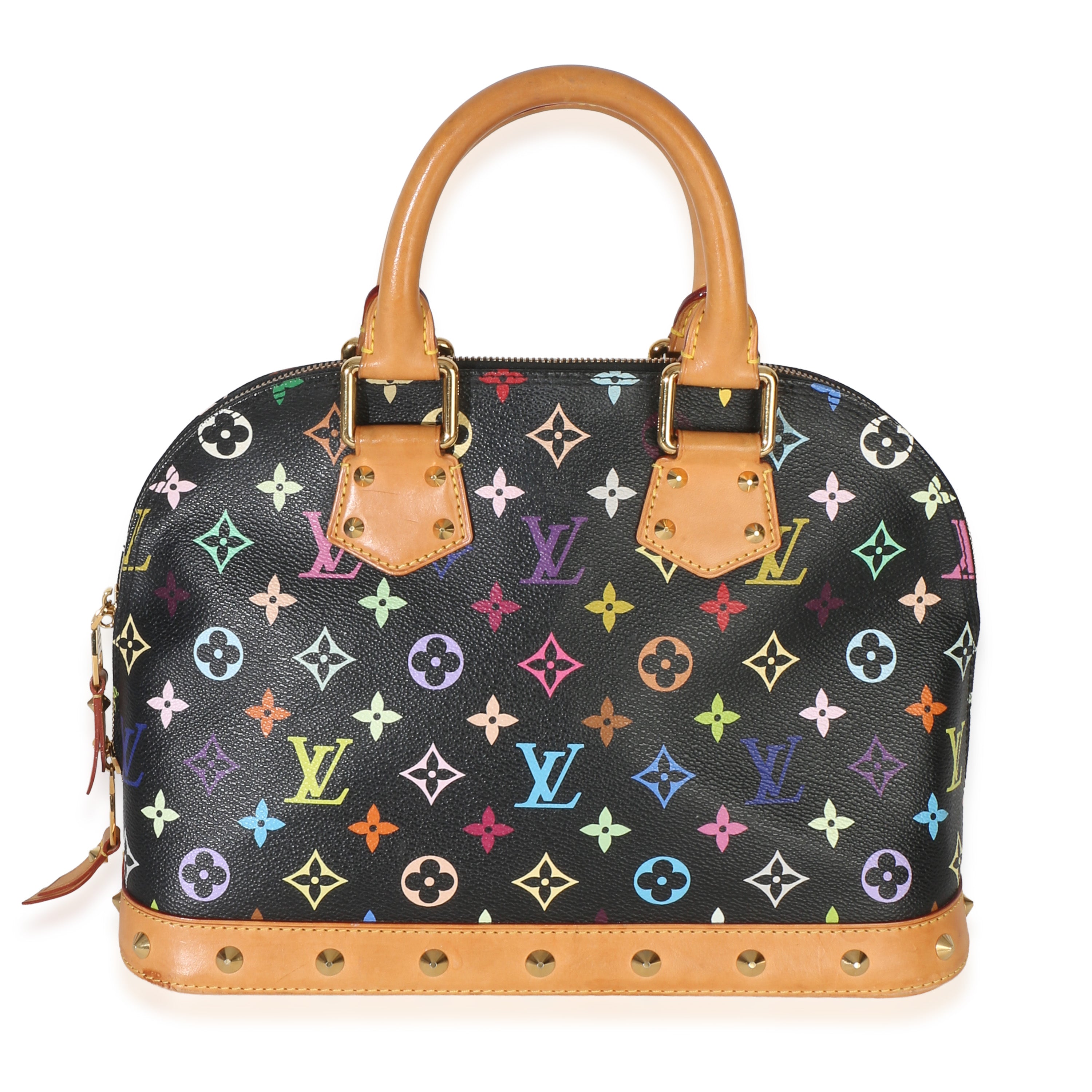 Louis Vuitton x Murakami Black Monogram Multicolor Canvas Alma PM