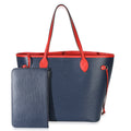 Louis Vuitton Blue Red Epi Neverfull MM