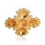 Chanel Gold-Plated  Vintage 1980s Cross Brooch