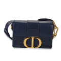 Christian Dior Navy Calfskin 30 Montaigne Box Bag