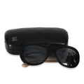 Chanel Black Beige Bi-Color Rectangle Lens Sunglasses