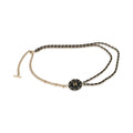 Chanel Gold-Plated  2016 Leather & Chain Link CC Necklace