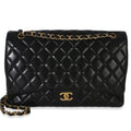 Chanel Black Quilted Lambskin Single Jumbo Flap Bag
