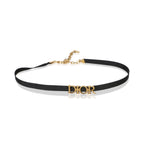 Christian Dior Gold-Plated  Ribbon JAdore Choker Necklace