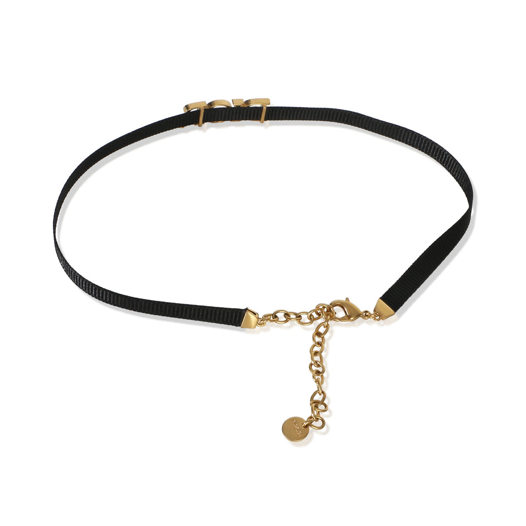 Christian Dior Gold-Plated  Ribbon JAdore Choker Necklace