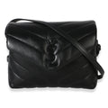 Saint Laurent Black Monochrome Calfskin Y Quilted Toy Loulou Crossbody