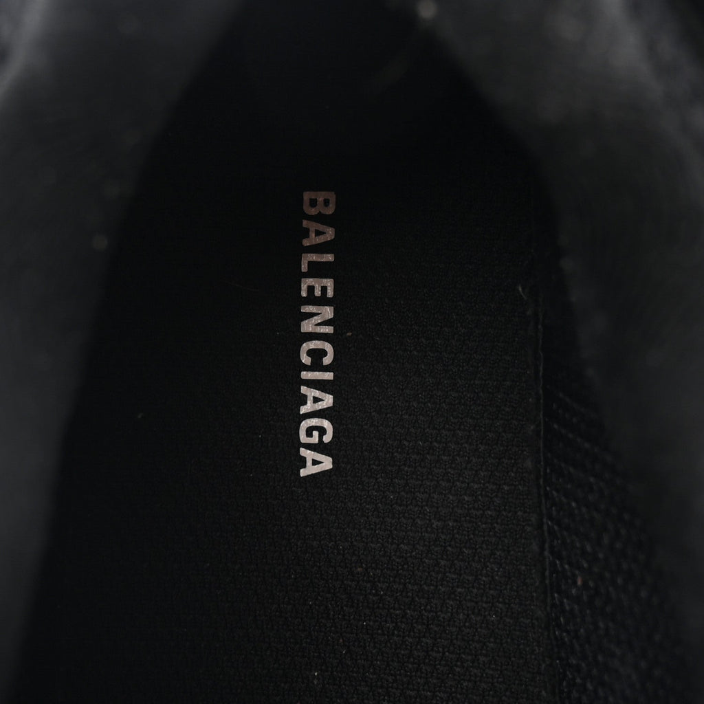 Balenciaga Mesh Nubuck Effect Fabric LED Womens Track Sneakers 37 Black