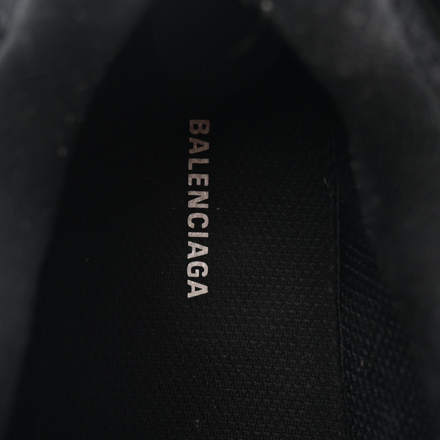 Balenciaga Mesh Nubuck Effect Fabric LED Womens Track Sneakers 37 Black