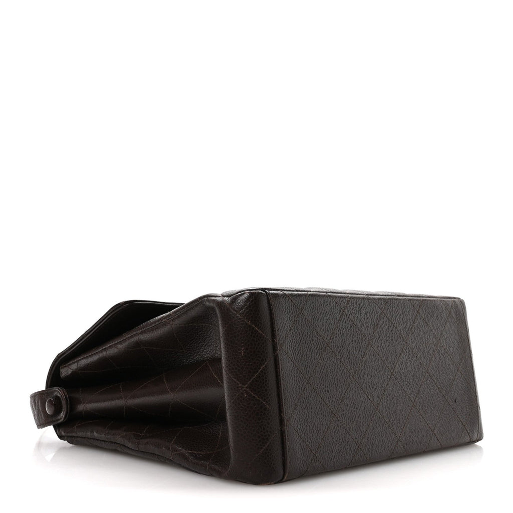 Chanel Caviar Quilted Medium Kelly Flap Brown
