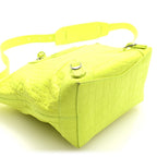 Balenciaga Extra Supple Calfskin Crocodile Embossed Neo Classic Hardware Hobo XS Flou Yellow