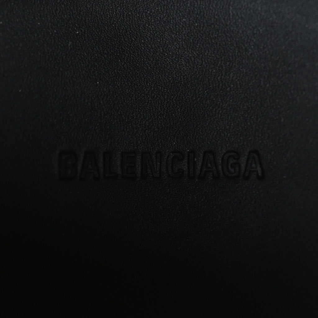 Balenciaga Calfskin Womens Strike 20mm Lace Up Boots 38 Black