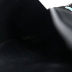 Saint Laurent Velvet Embroidered Claire Boots 36 Black