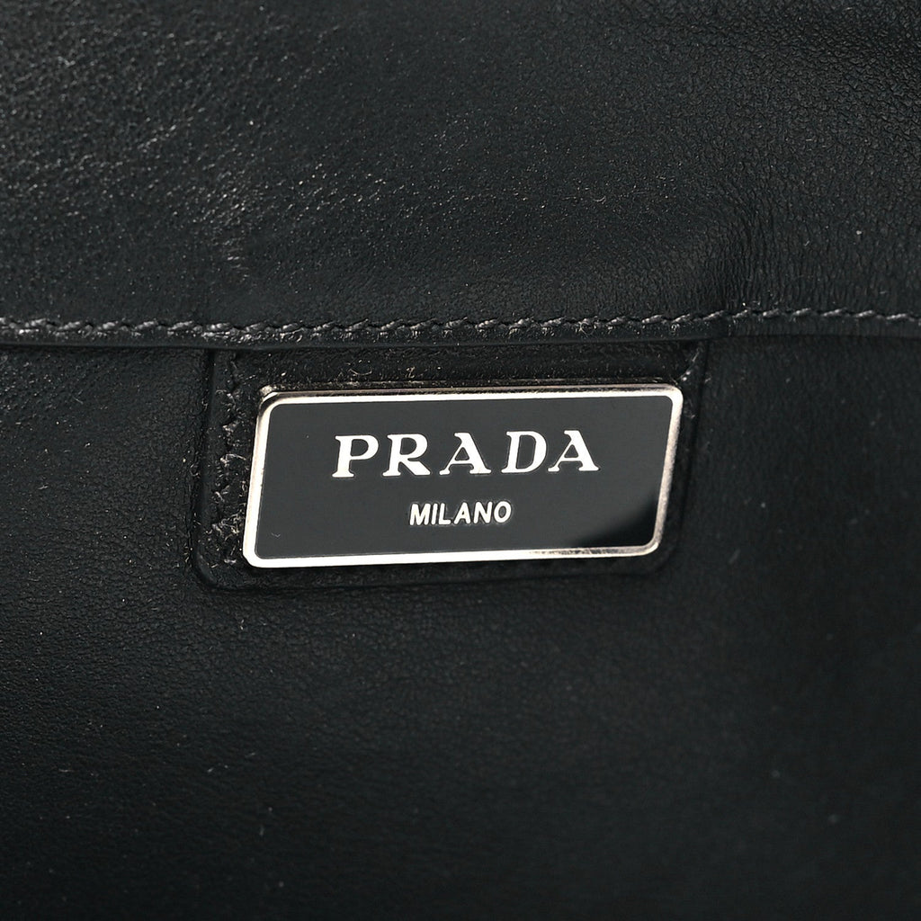 Prada Soft Calfskin Tote Black