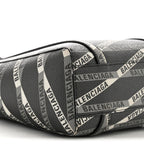 Balenciaga Coated Canvas Losange Monogram XXS Tote Black Grey