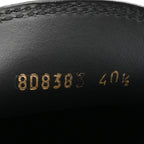 Fendi Vitello Abrasivato Fendigraphy 50mm Loafers 40.5 Black
