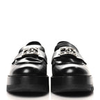 Chanel Calfskin Metal CC Loafers 39 Black