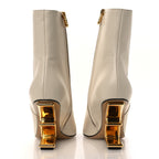 Fendi Nappa Fendi First 95mm Pointed Booties 39.5 White