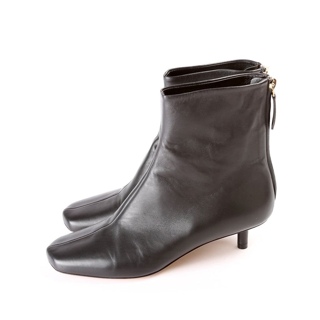Burberry Sculptural Kitten Heel Ankle Boots Size 39